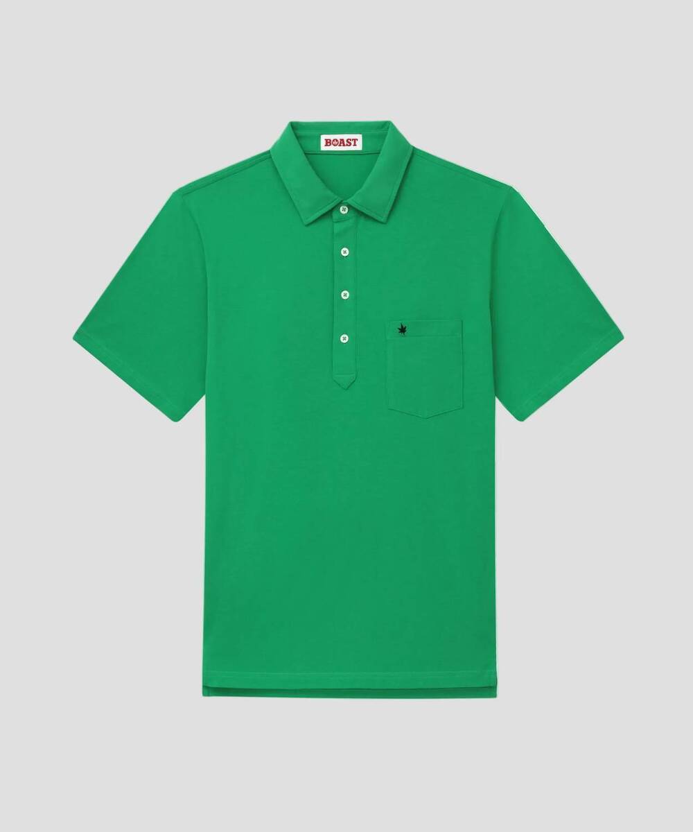 NEW BOAST men's club polo shirt in green